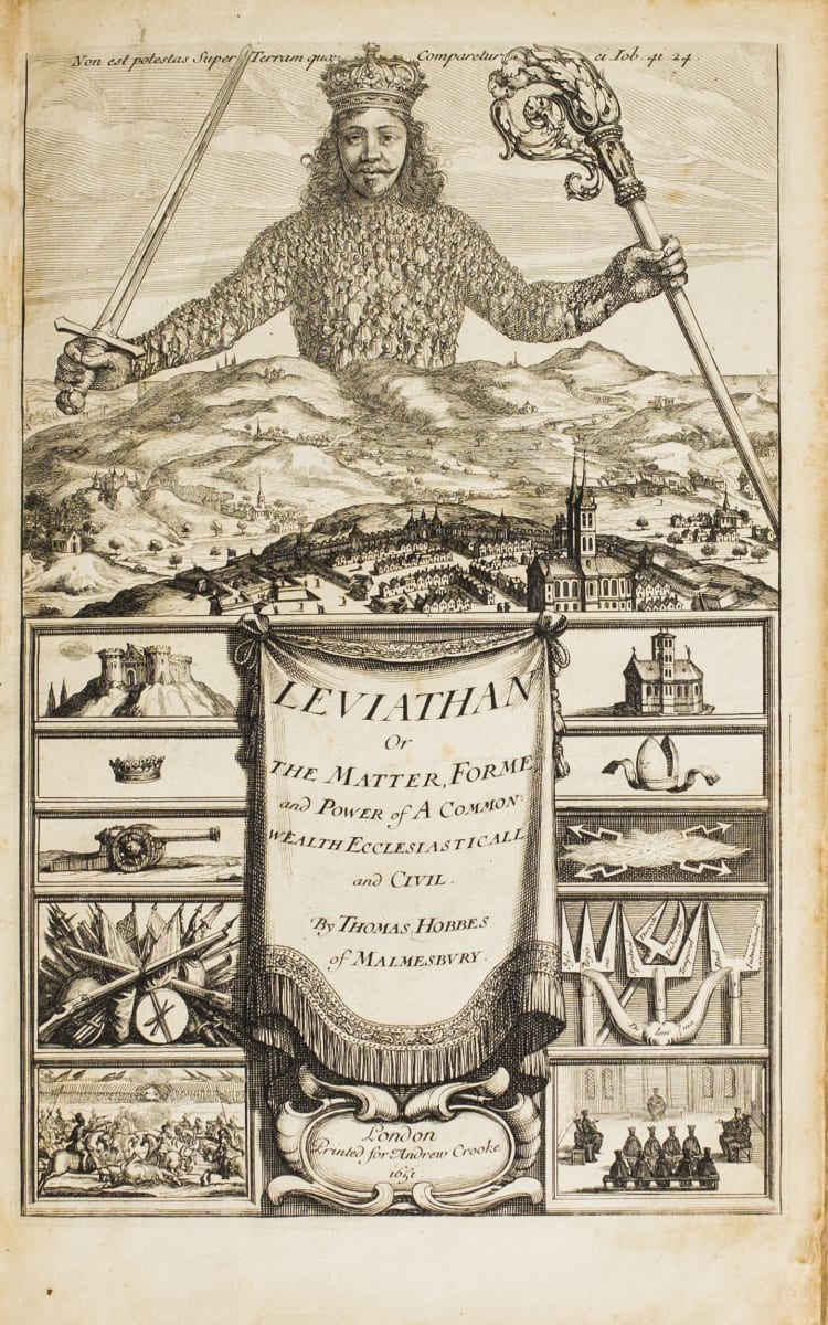 Photograph of Leviathan; or, The matter, forme. & power of a common-wealth, ecclesiasticall and civill.