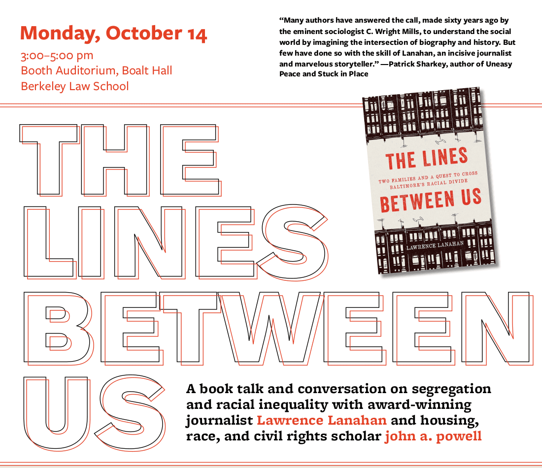 Book Talk The Lines Between Us With Lawrence Lanahan - 