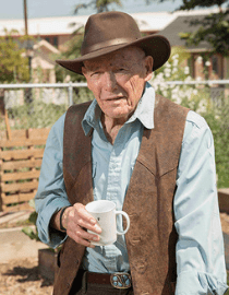 harry pregerson holding mug