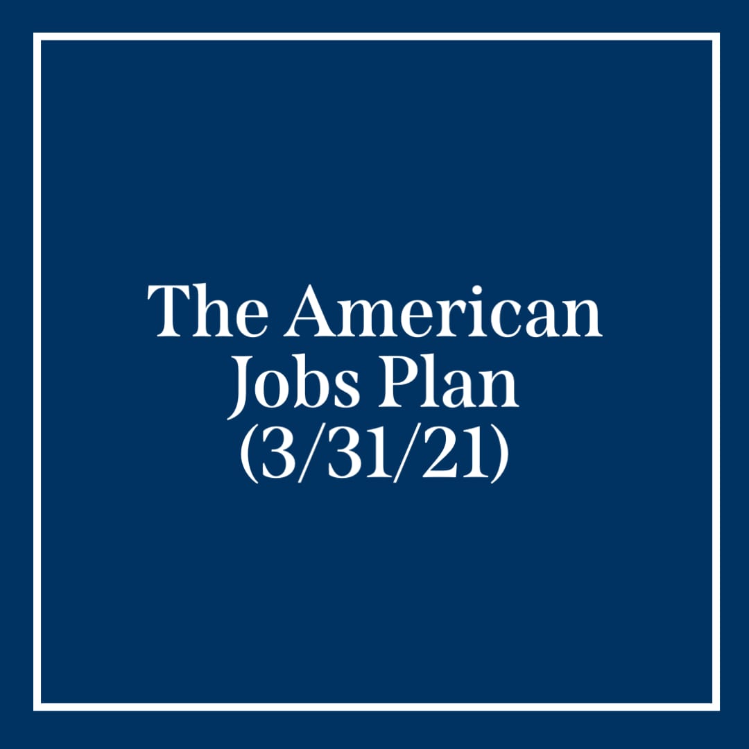 The American Jobs Plan