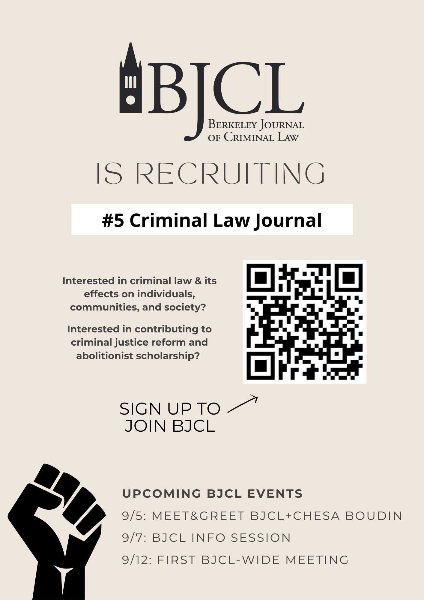 BJCL Info Session - Berkeley Law