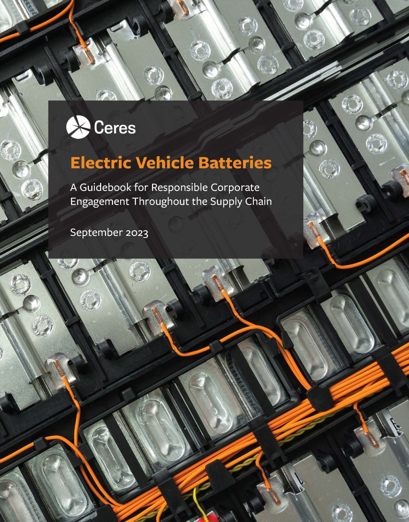 Electric Vehicle Batteries A Guidebook for Responsible Corporate