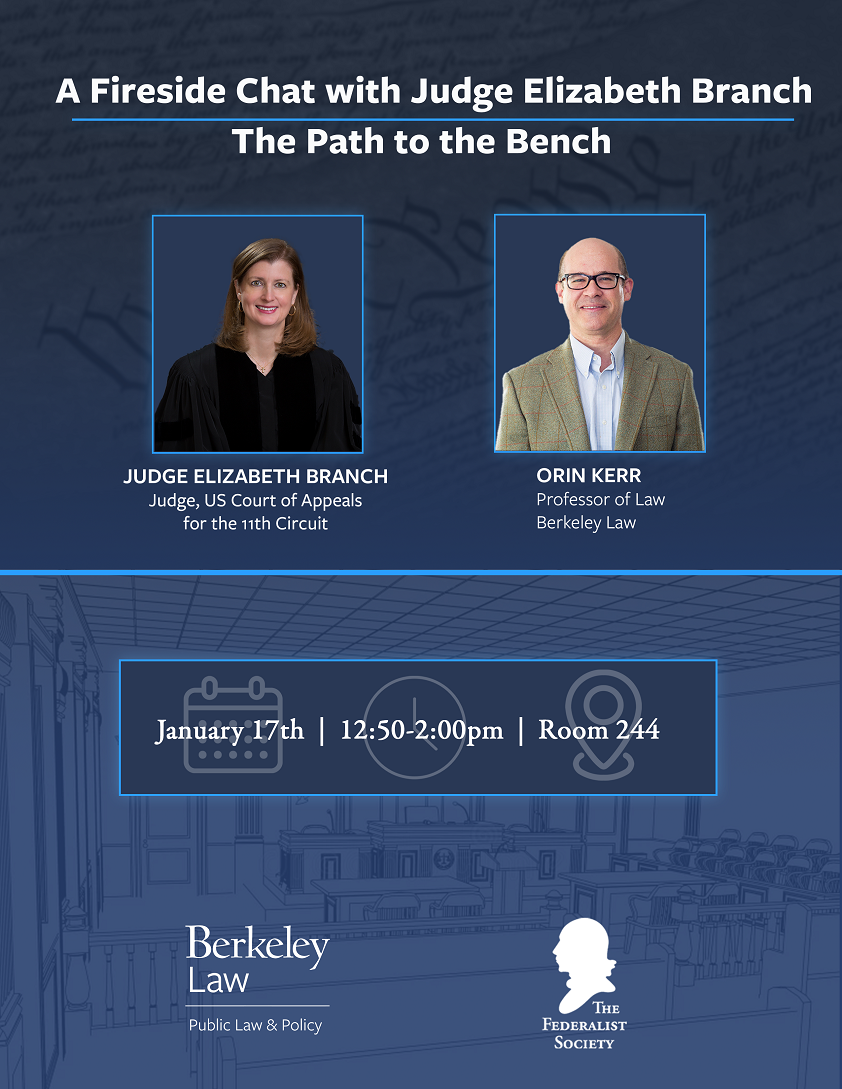 Judge Branch Event Flyer