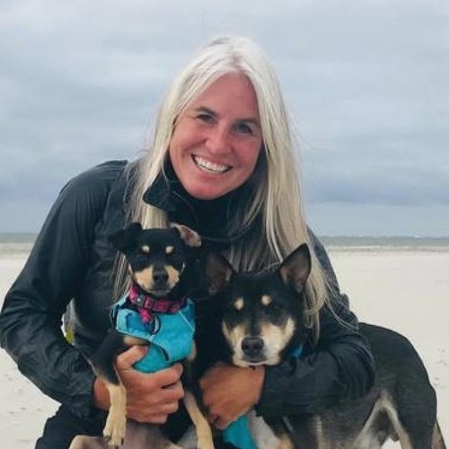 Kelly and her dogs