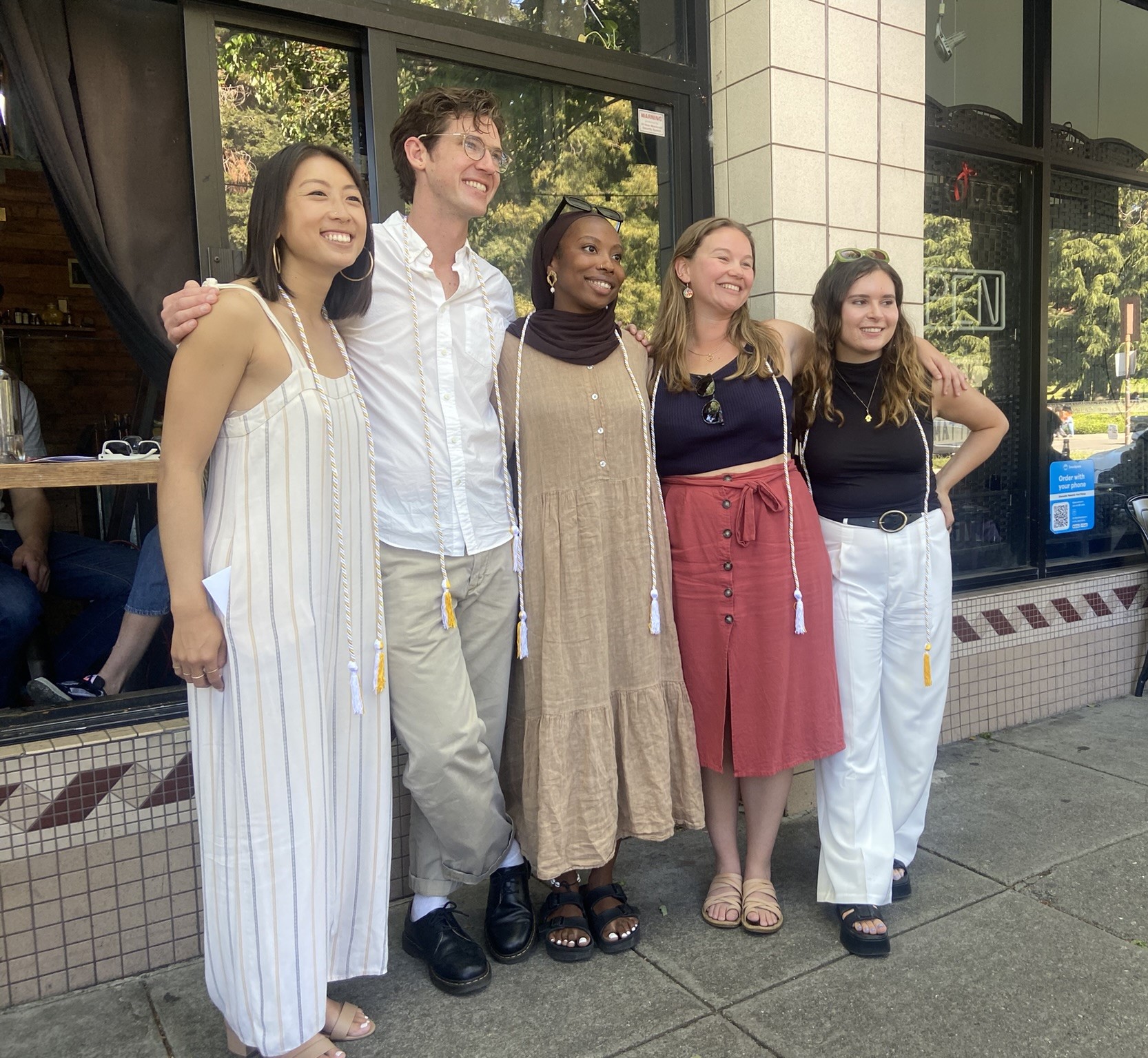 The Class of 2024 Public Interest Scholars celebrate at a final dinner.