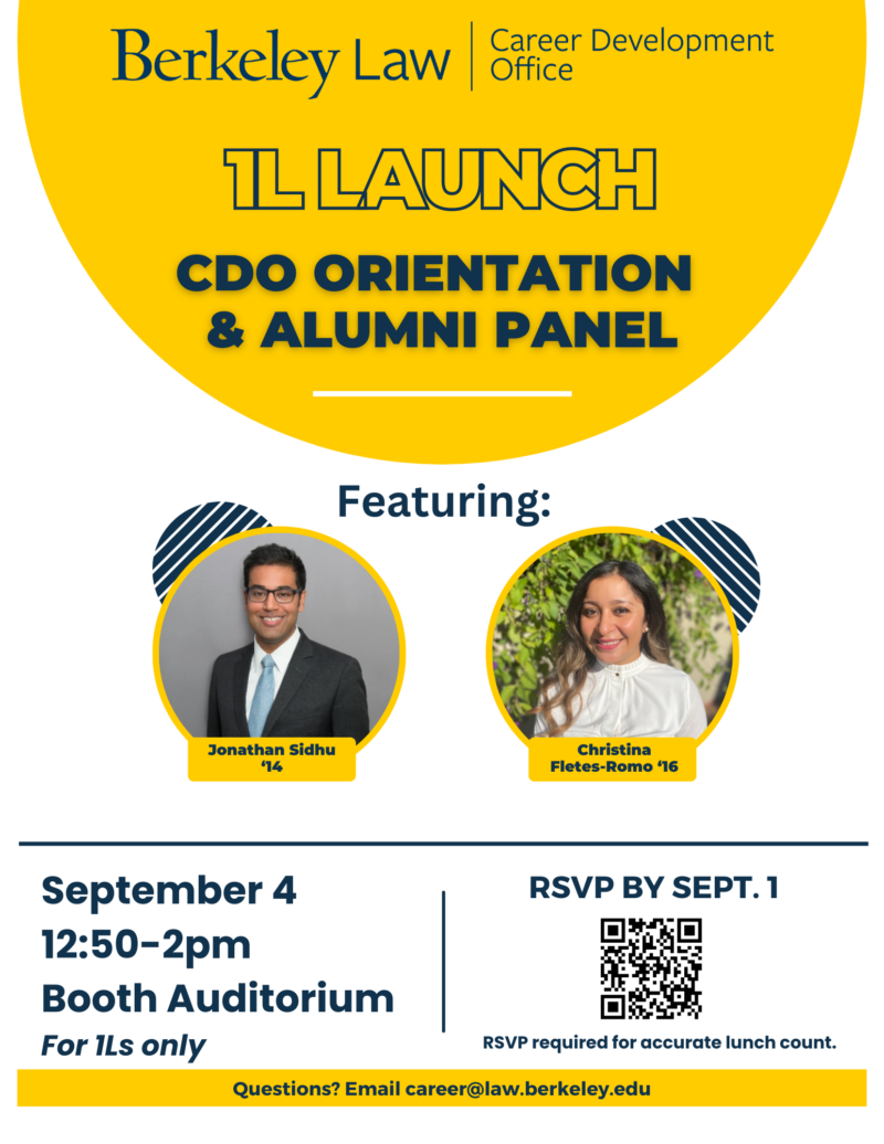 CDO orientation and alumni panel flyer