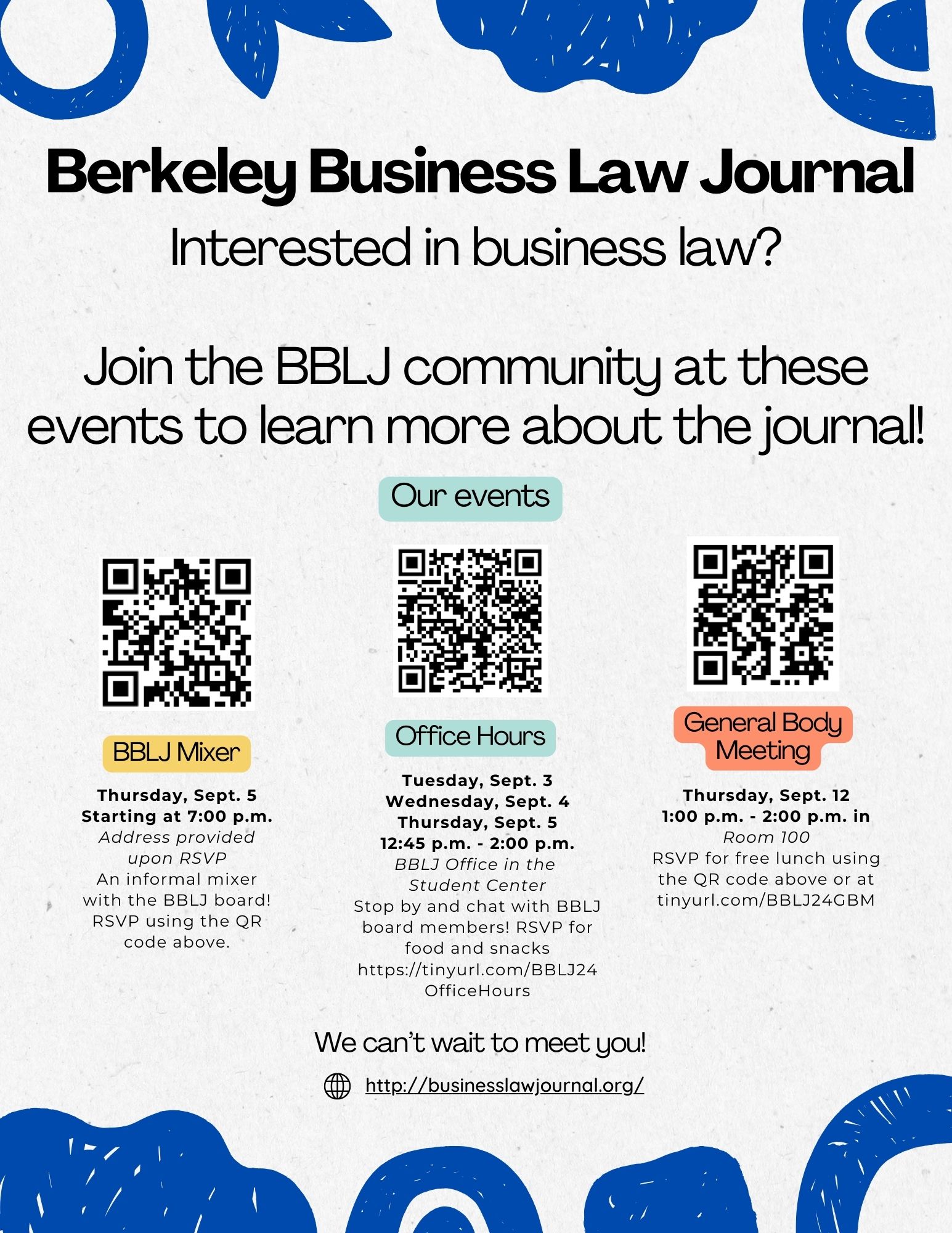 BBLJ events flyer