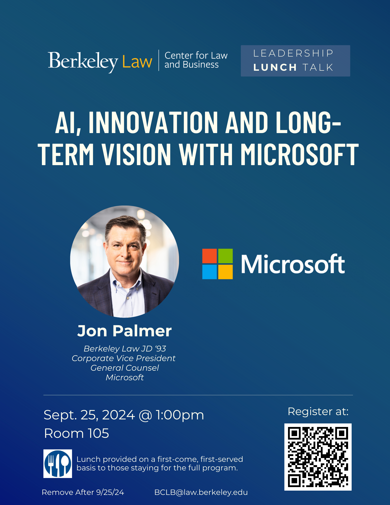 Microsoft Lunch Talk Flyer