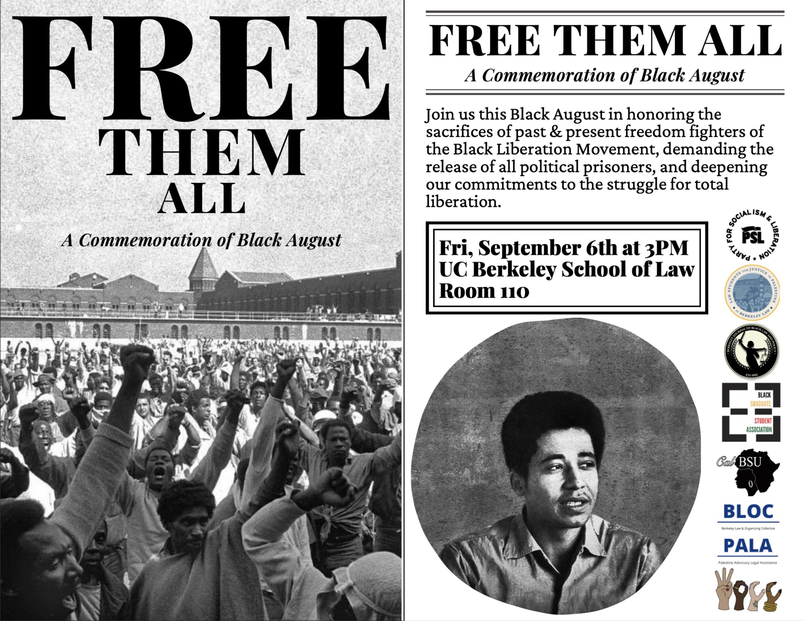 Free Them All - A commemoration of Black August