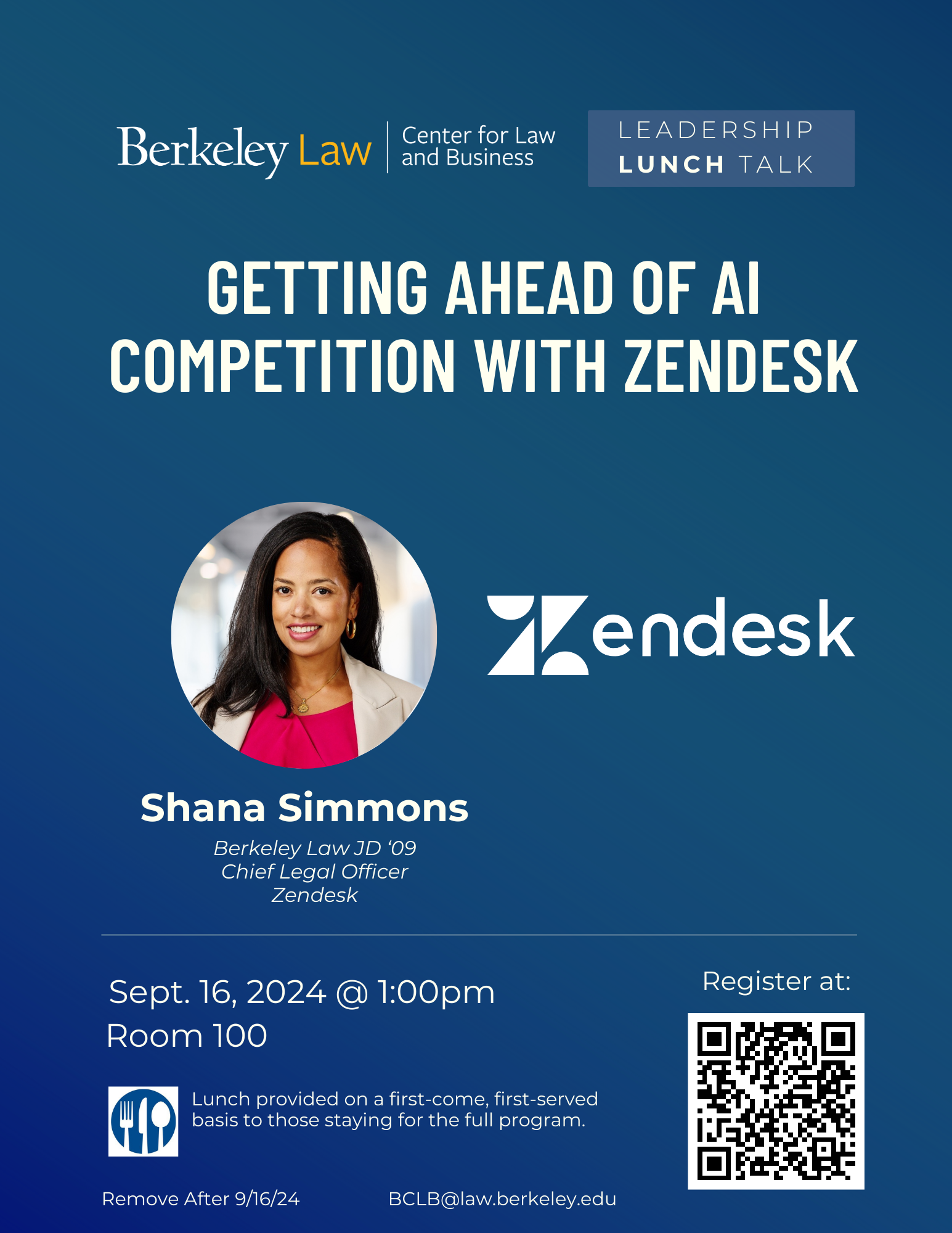 Zendesk Lunch Talk Flyer