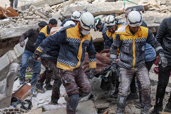 White Helmets volunteers respond to disaster