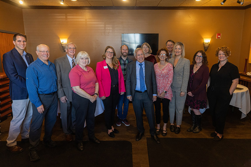 Dean Erwin Chemerinsky visits with a dozen alumni in Alaska