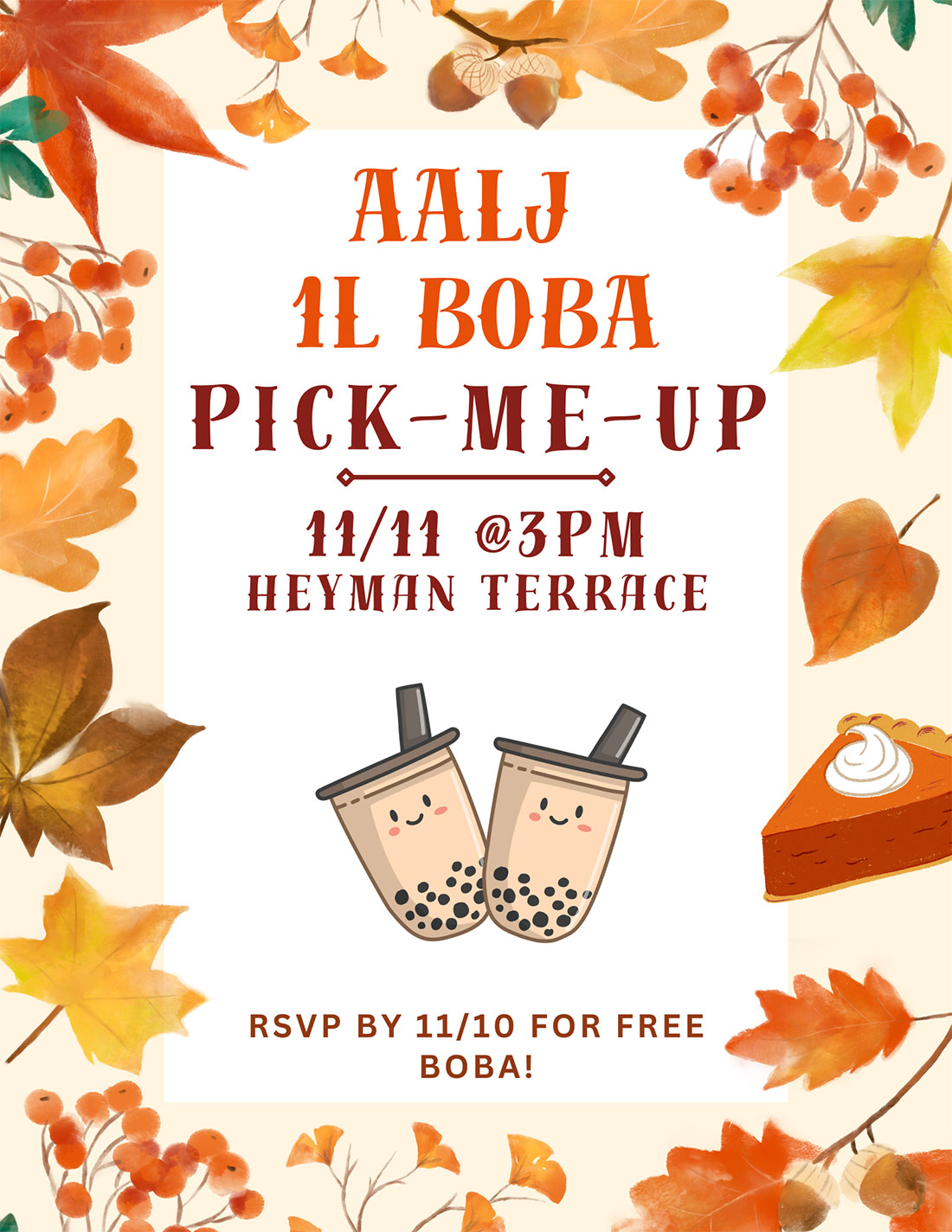 Boba social flyer