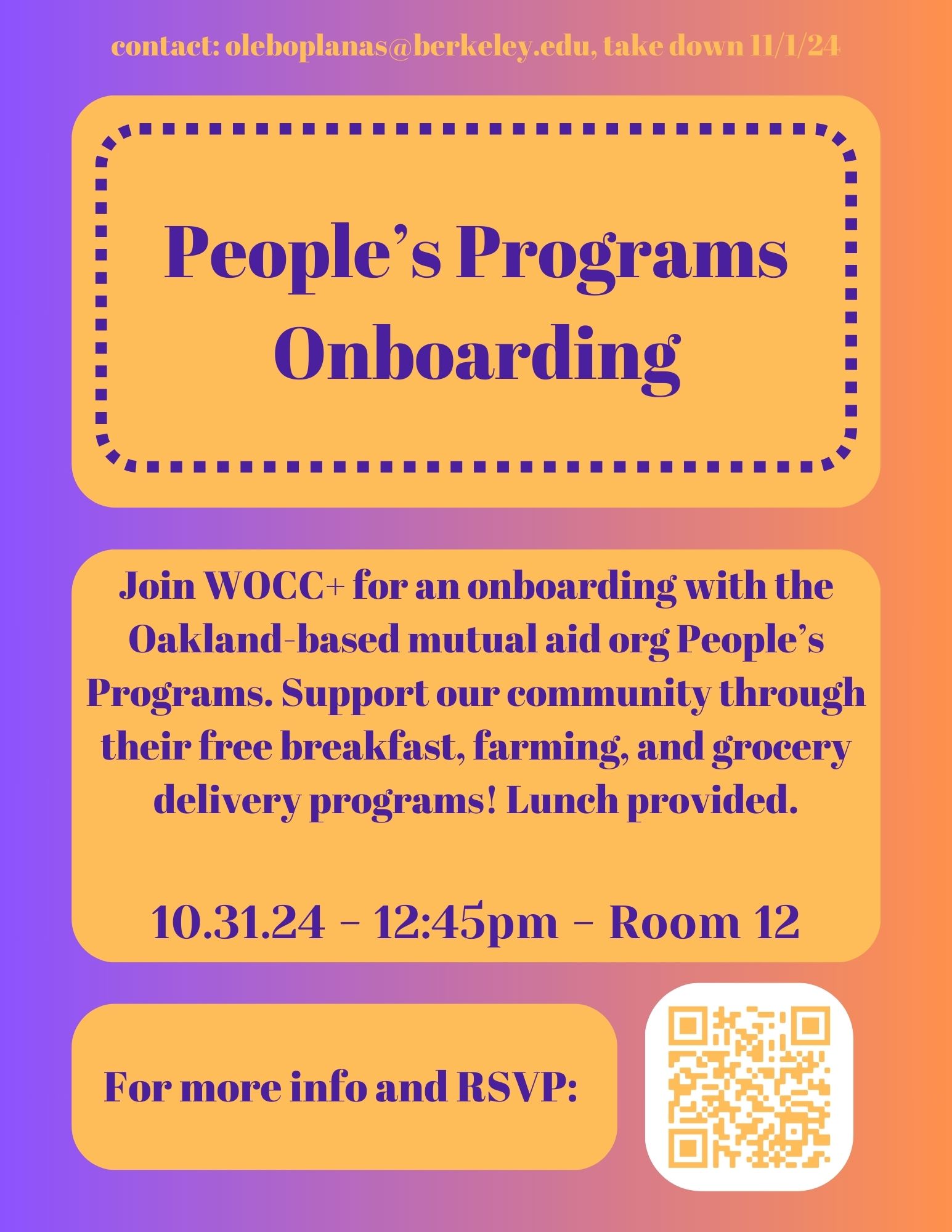 Flier: WOCC+ Peoples Programs Onboarding